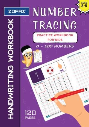 Numbers tracing handwriting practice workbook learn to write ages 3 to 5