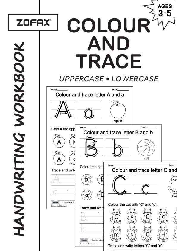 26 Printable Uppercase and Lowercase Alphabet Letters Worksheets A to Z, Preschool, Kindergarten, Handwriting, Printable Worksheets, Activity for Kids, Toddlers