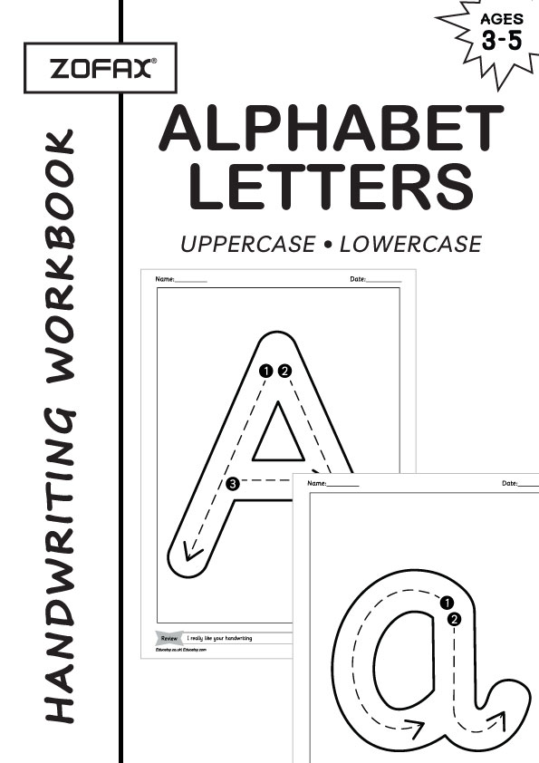 Learn the Letters Build, Trace and Write, Alphabet Letters Tracing Flash Cards Practice Writing, Children Kids Preschool First Words Printables