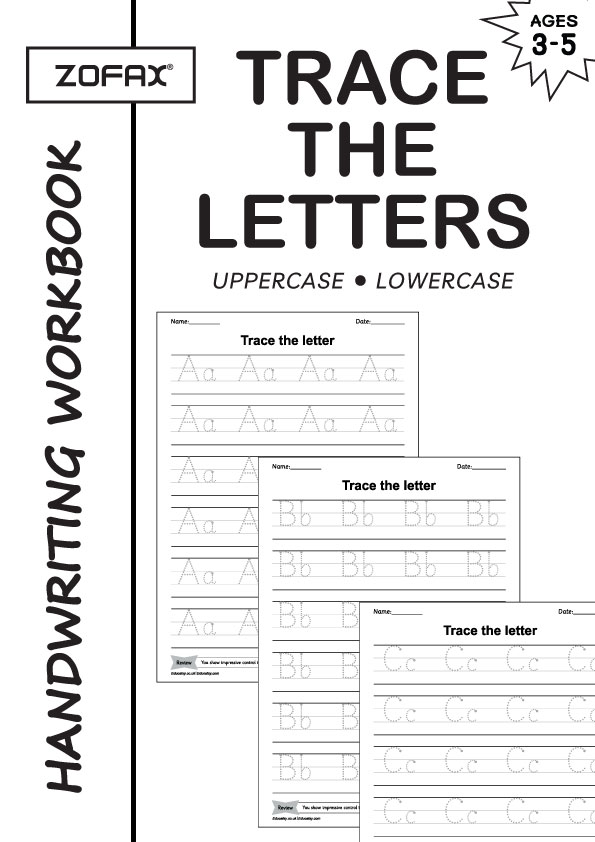 Uppercase and Lowercase Letters Alphabet Printable Tracing Worksheets For Homeschool Kindergarten Preschool Educational Writing Practice