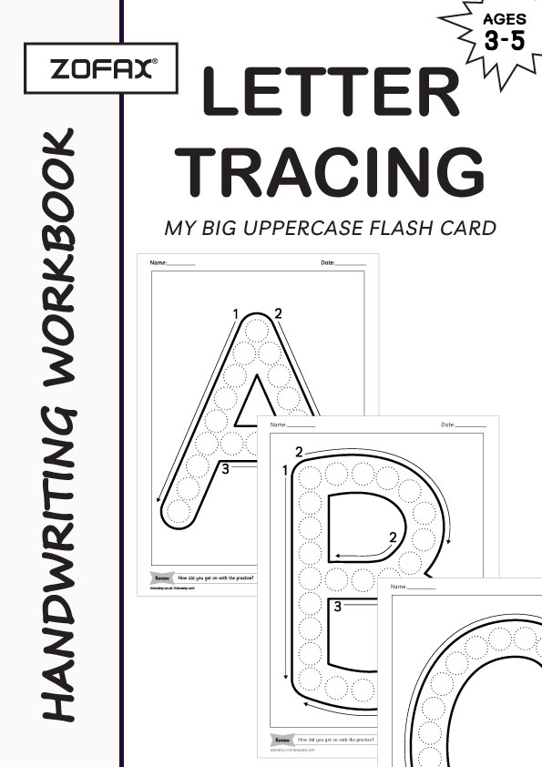 Alphabet Uppercase Flash Card Preschool Printables Kids Alphabet Flash Cards Activity Workbook