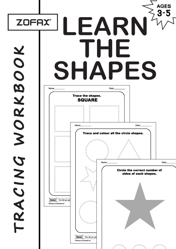 Trace and Learn Shapes Worksheets for Preschool and Kindergarten Unique Engaging and Educational Activities for Early Learners