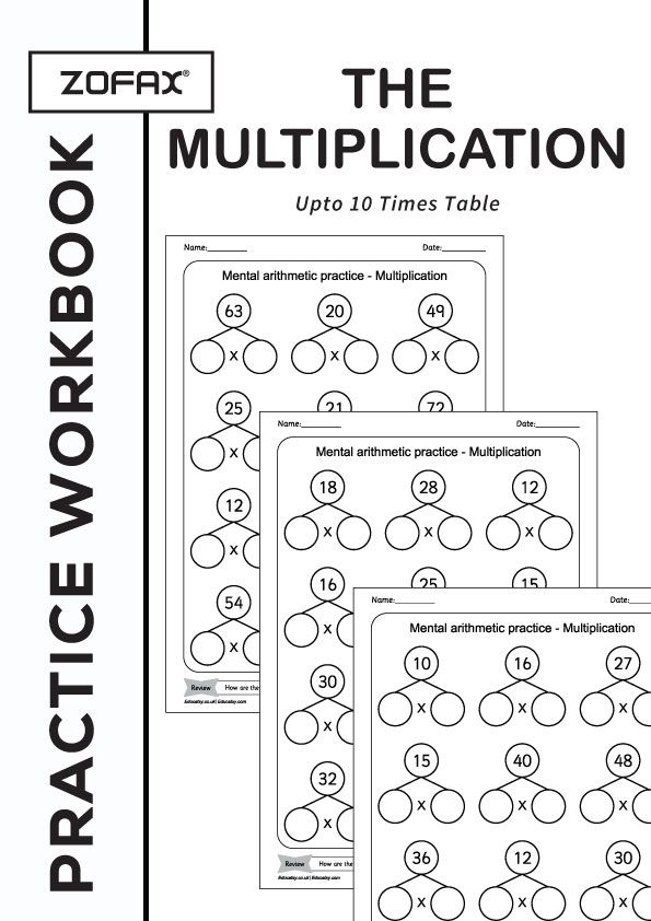 Master Multiplications Engaging Workbook for Preschool and Kindergarten 10 Times Table Mastery Fun and Educational